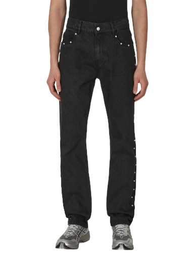Kavbojke Pleasures Bling 5 Pocket Denim Pants Črna | P22W033 BLACK