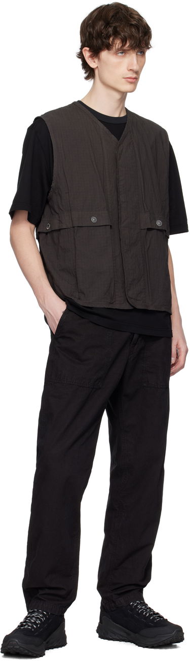 Cargo hlače Stone Island Stone Island Brushed Organic Cotton Canvas Old Effect Trousers Črna | K1S15 3100023 S00WA, 3