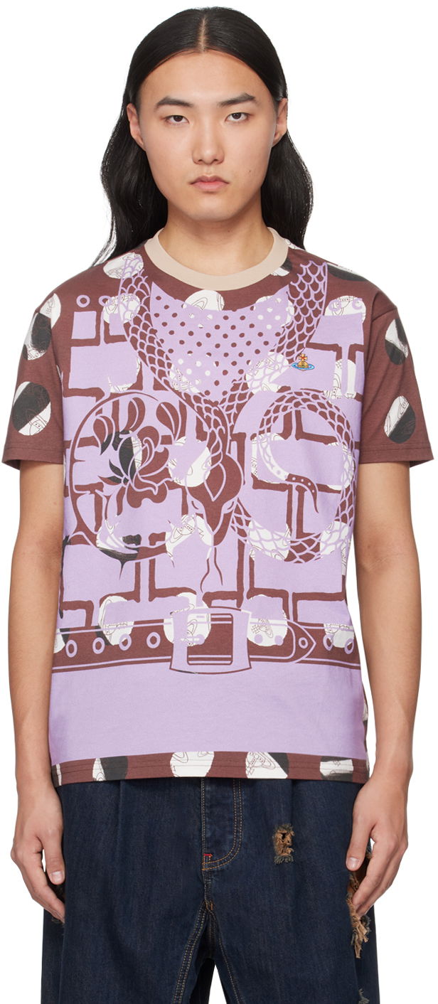 Majica Vivienne Westwood Classic T-Shirt Lila | 3G01001F-J006E-
