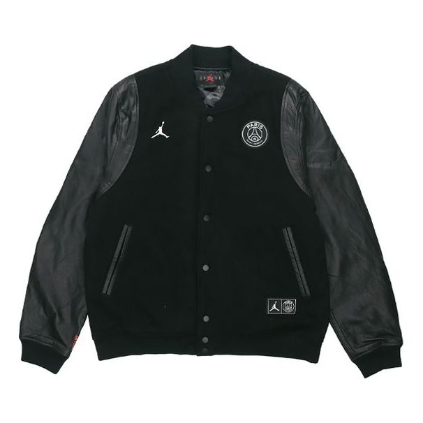 Bomber jakna Jordan Paris Saint-Germain Varsity Jacket Črna | BQ8364-010