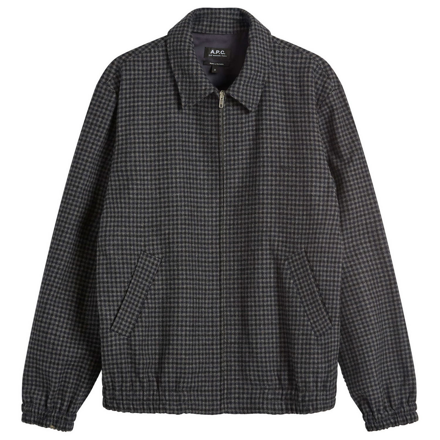 Jakna A.P.C. A.P.C. Gilbert Houndstooth Check Wool Jacket Siva | WOARZ-M32018-LAD, 0