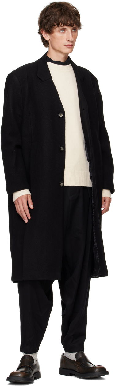 Plašči ADER ERROR Pleated Long Coat Črna | BN01FWCT0101BK, 3