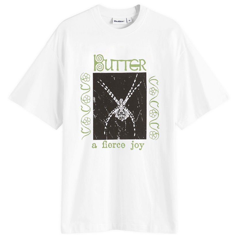 Majica Butter Goods Fierce Joy Graphic Tee Bela | BG253108-WHT