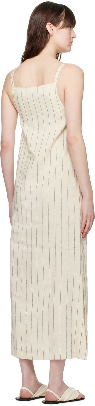 Obleke Loulou de Saison Loulou de Saison Etta Striped Midi Dress Bež | ETTA, 2
