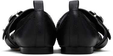 Nega čevljev SHUSHU/TONG SHUSHU/TONG Round-Toe Ballerina Flats Črna | FSDEAC06 LEA252, 1