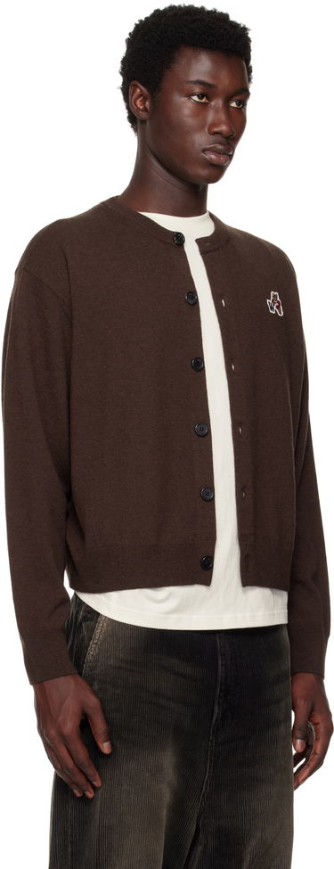 Pleteni pulover We11done We11done Single Patch Cardigan Rjava | WD-KC2-25-611-U-BR, 1