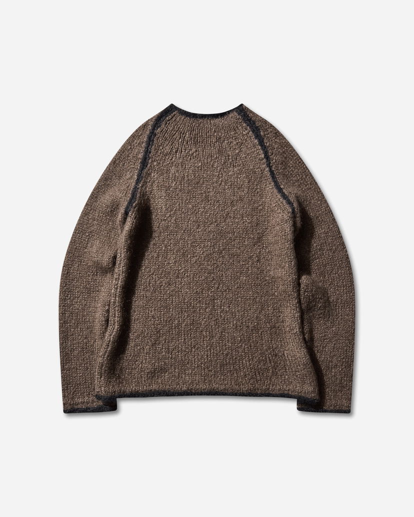 Pleteni pulover OUR LEGACY Rider Roundneck Sweater Rjava | M4253RS 001
