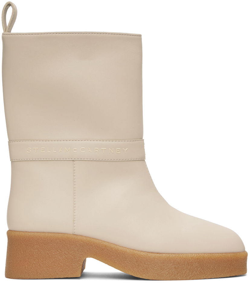 Superge in čevlji Stella McCartney Skyla Alter Sport Mat Boots Bež | 810131AP00M0