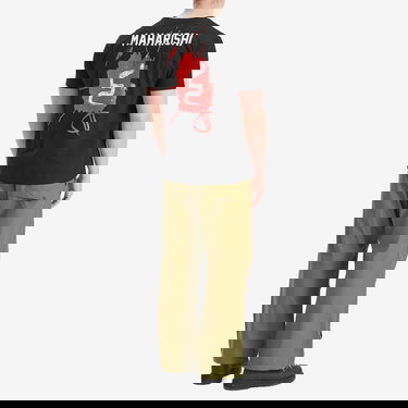 Majica Maharishi Maharishi x Basquait Year Of The Snake Graphic Tee Črna | 1466-BLK, 4