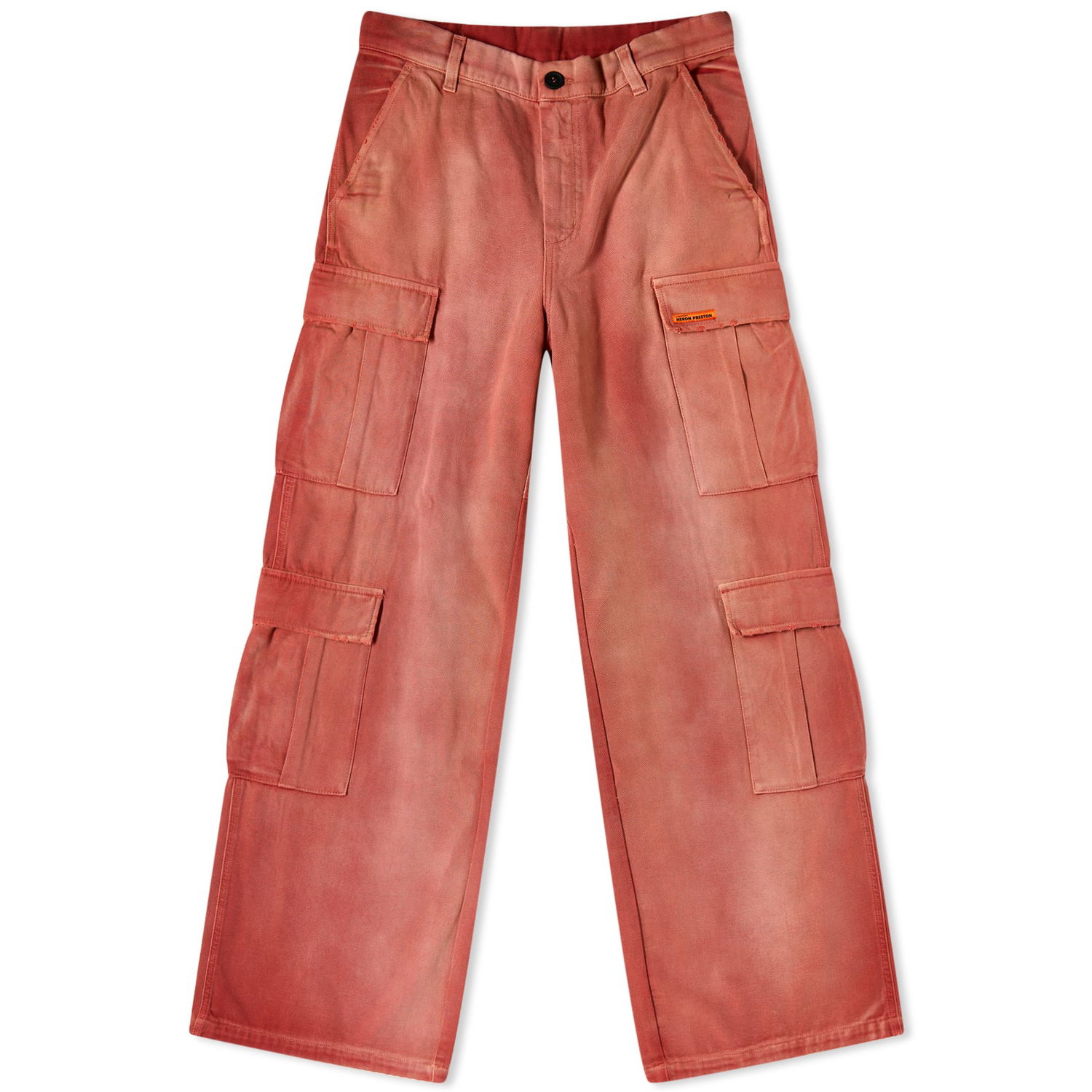 Cargo hlače HERON PRESTON Distressed Canvas Cargo Rdeča | HWCF008F23FAB0022500, 0