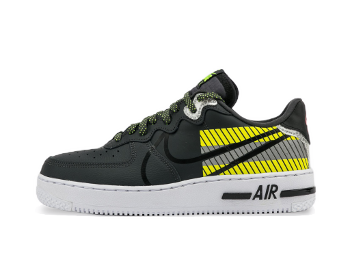 Superge in čevlji Nike 3M x Air Force 1 React LX "Anthracite Volt" Črna | CT3316-003