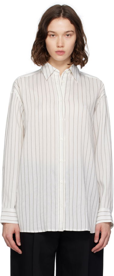 Srajce TOTEME TOTEME Striped Button-Down Shirt Bela | 253-WRT0480-FB0439, 0