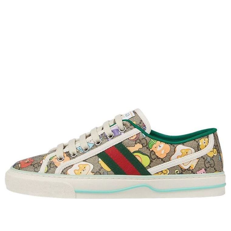 Superge in čevlji Gucci x Pikarar Tennis 1977 'Animal Print' Bela | 737503-FABOQ-8941