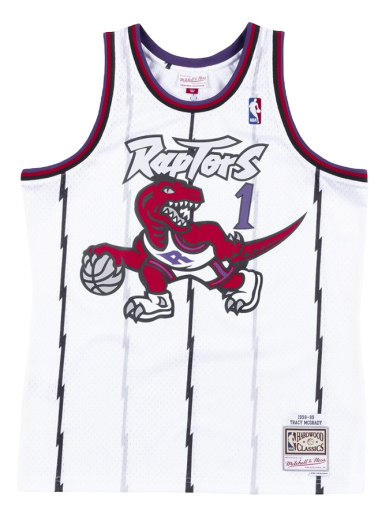 Dres Mitchell & Ness Toronto Raptors Tracy McGrady Swingman Jersey Bela | SMJYAC18106-TRAWHIT98TMC