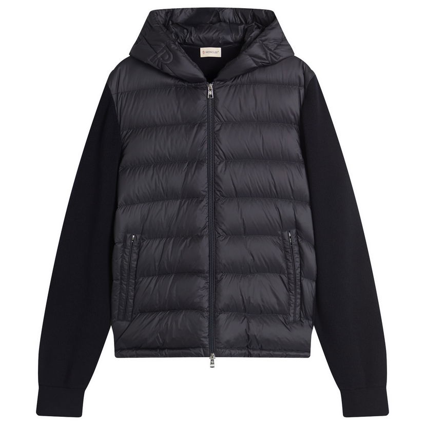 Jakna Moncler Hybrid Zip Through Hooded Jacket, Size Large Črna | 9B000-06-M1131-776