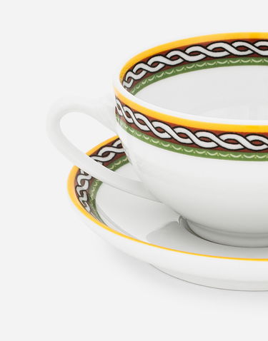 Home decor Dolce & Gabbana Porcelain Teacups With Saucers Set Bela | TC0S13TCALIUC152, 2