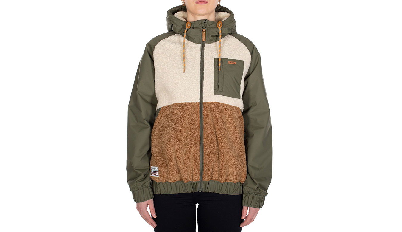 Jakna Irie Daily Arctikmix Hooded Mixed Material Fleece Jacket Večbarvna | 961D111-470, 1