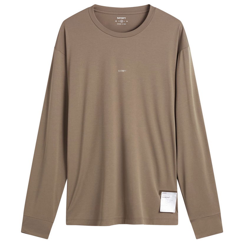 Majica Satisfy Auralite Long T-Shirt Rjava | 11001-FA-SAB