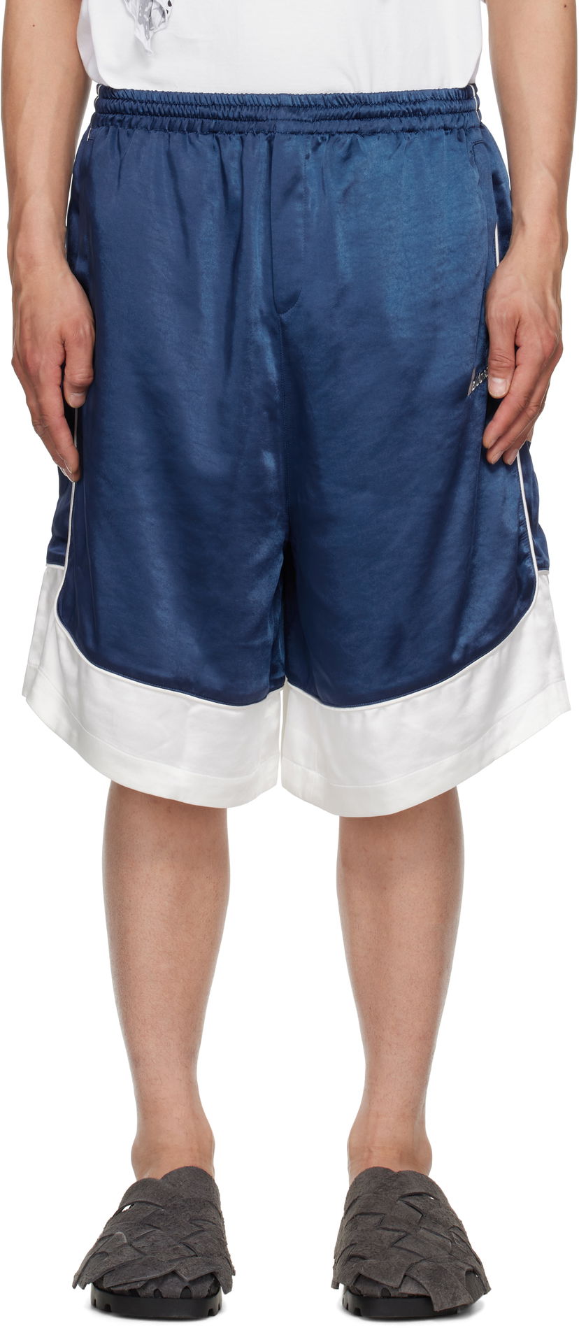 Kratke hlače We11done We11done Selldone Track Shorts Modra | WD-TA1-25-703-U-NV