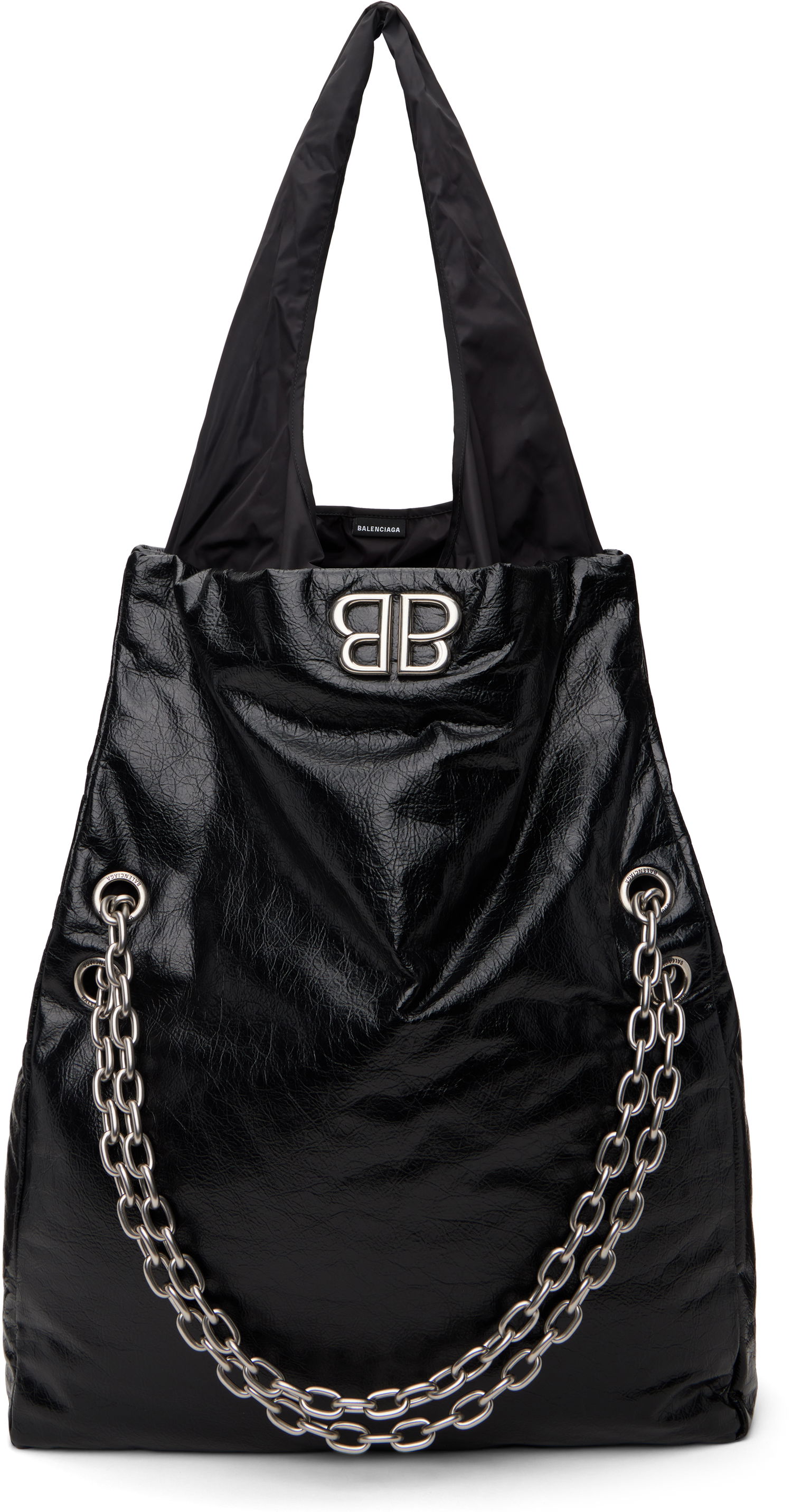 Tote bag Balenciaga Large Chain Tote Bag Črna | 791835 2AA5B, 0