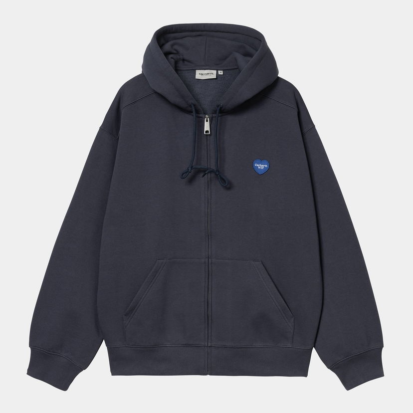Pulover Carhartt WIP Hooded Heart II Hartt Sweat Jacket Mornarica | I035176_7