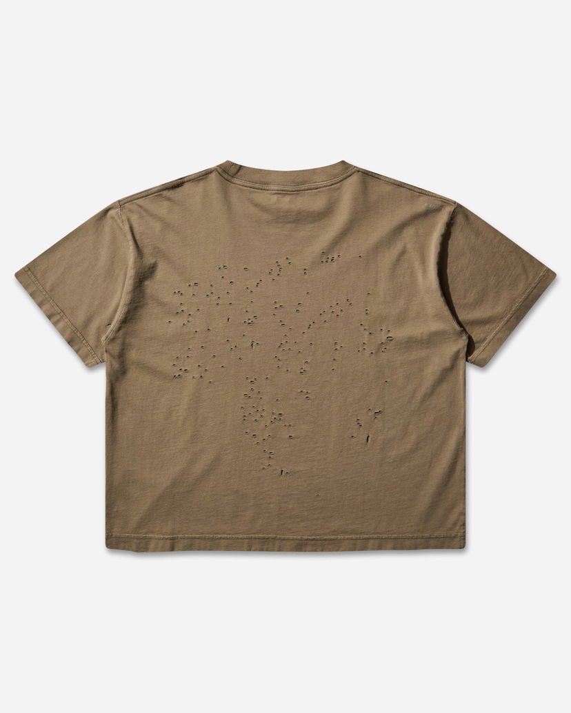 Majica Satisfy MothTech T-Shirt with Holes Rjava | 21002 91A04