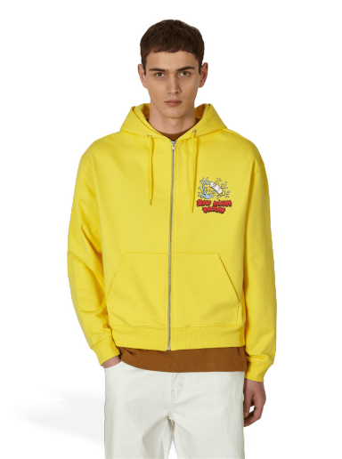 Pulover Sky High Farm Flatbush Printed Zipped Hooded Sweatshirt Rumena | SHF03T023 1