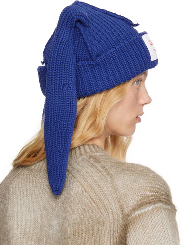 Beanie Charles Jeffrey Loverboy Charles Jeffrey LOVERBOY Chunky Knit Rabbit Beanie Modra | 54130401, 2