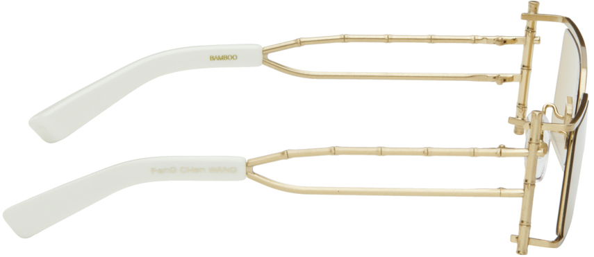 Sončna očala Feng Chen Wang Feng Chen Wang Bamboo Sunglasses Kovinski | SSE-WS01-BRG, 1