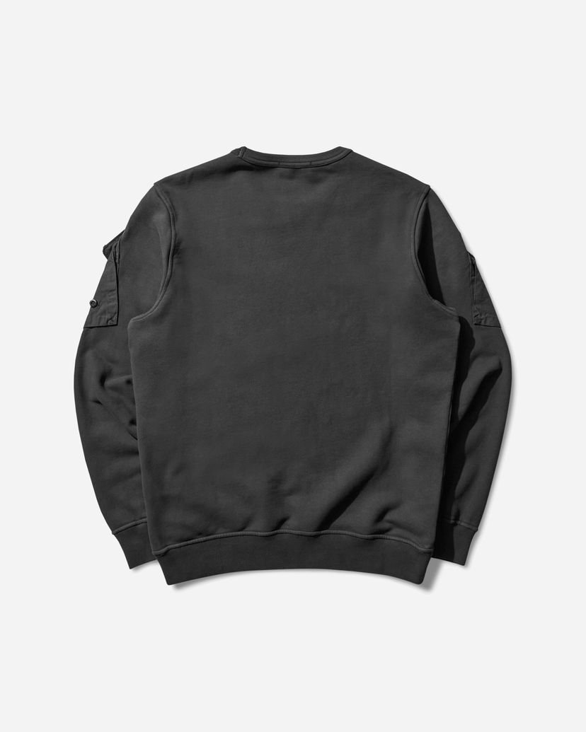Pulover Stone Island Crewneck Sweatshirt with Sleeve Pockets Črna | K2S15-6100008-S0A20 V0029