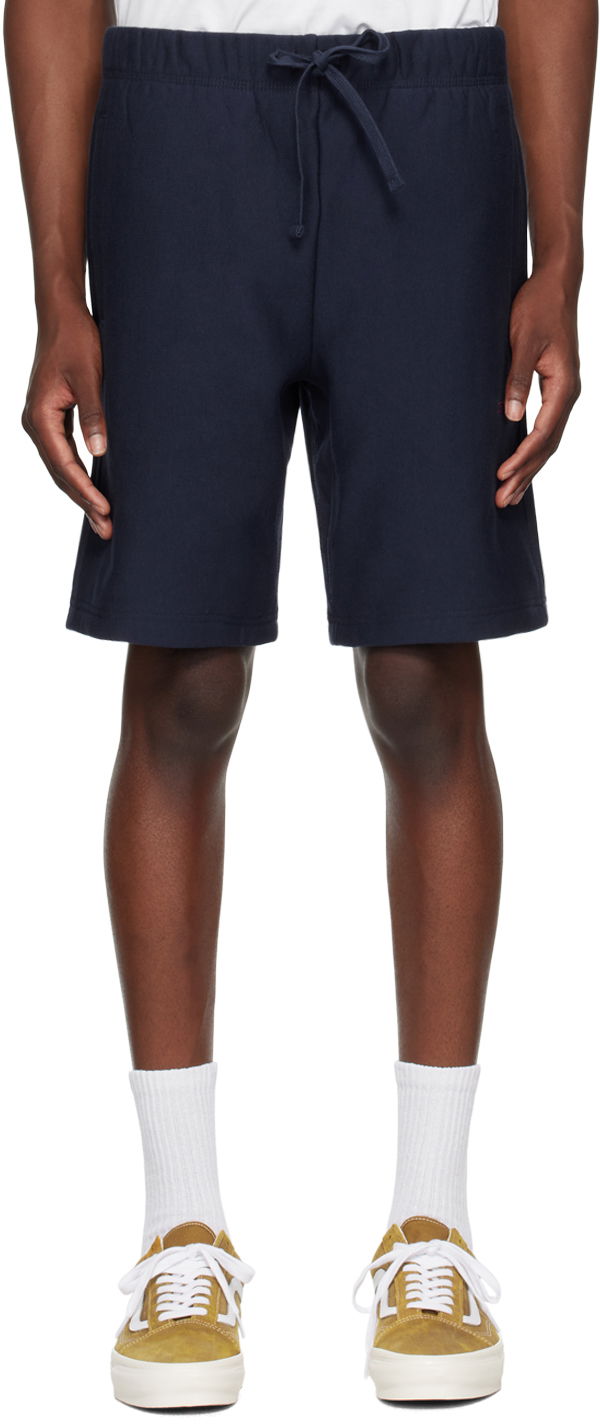 Kratke hlače Carhartt WIP Script Sweat Shorts Mornarica | I031685