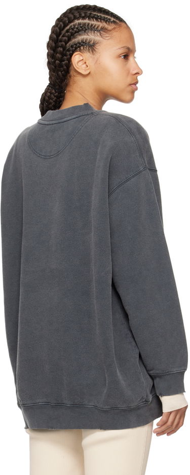 Pulover Anine Bing Oversized Sweatshirt with Logo Print Siva | A-08-5205-010, 2
