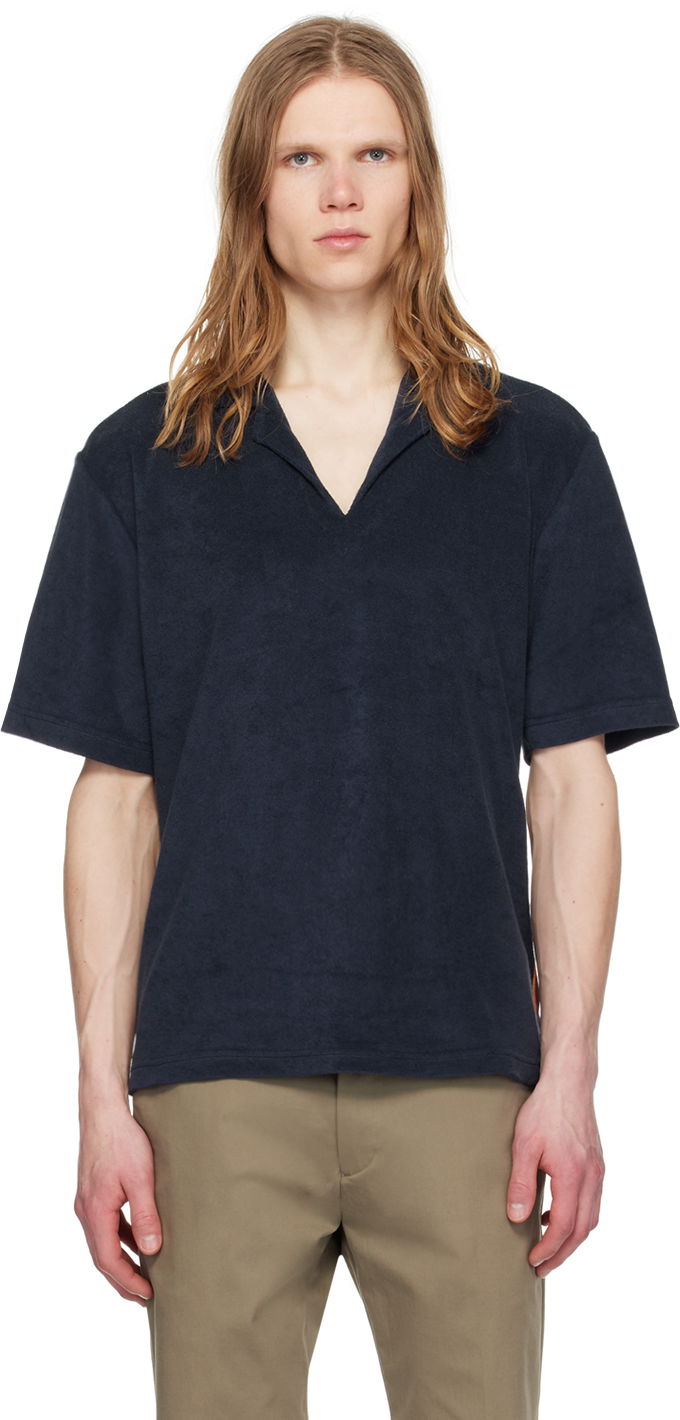 Polo majica Paul Smith Paul Smith Artist Stripe Polo Mornarica | M1A-593-MU477-48