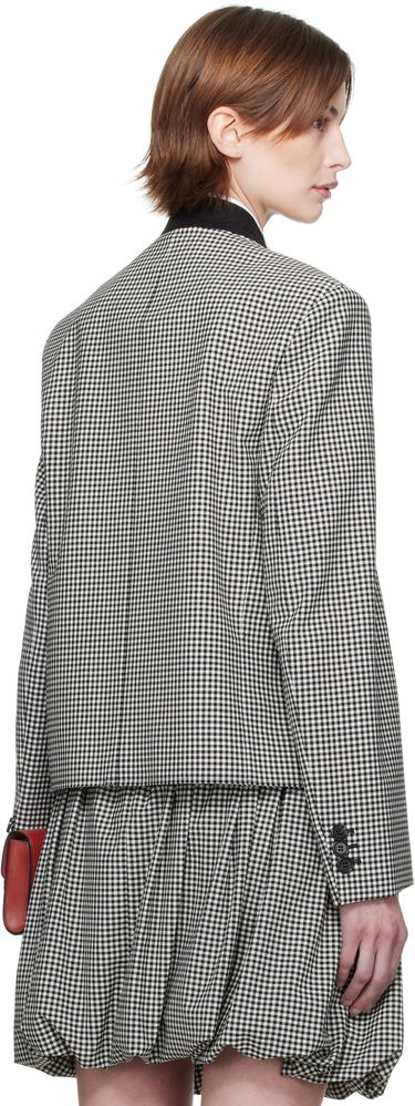 Krila Marni Marni Gingham Cropped Jacket Večbarvna | GIMA0283QS UTP787, 2