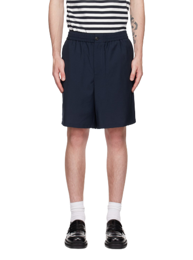 Kratke hlače AMI Drawstring Shorts Mornarica | HSO303.279