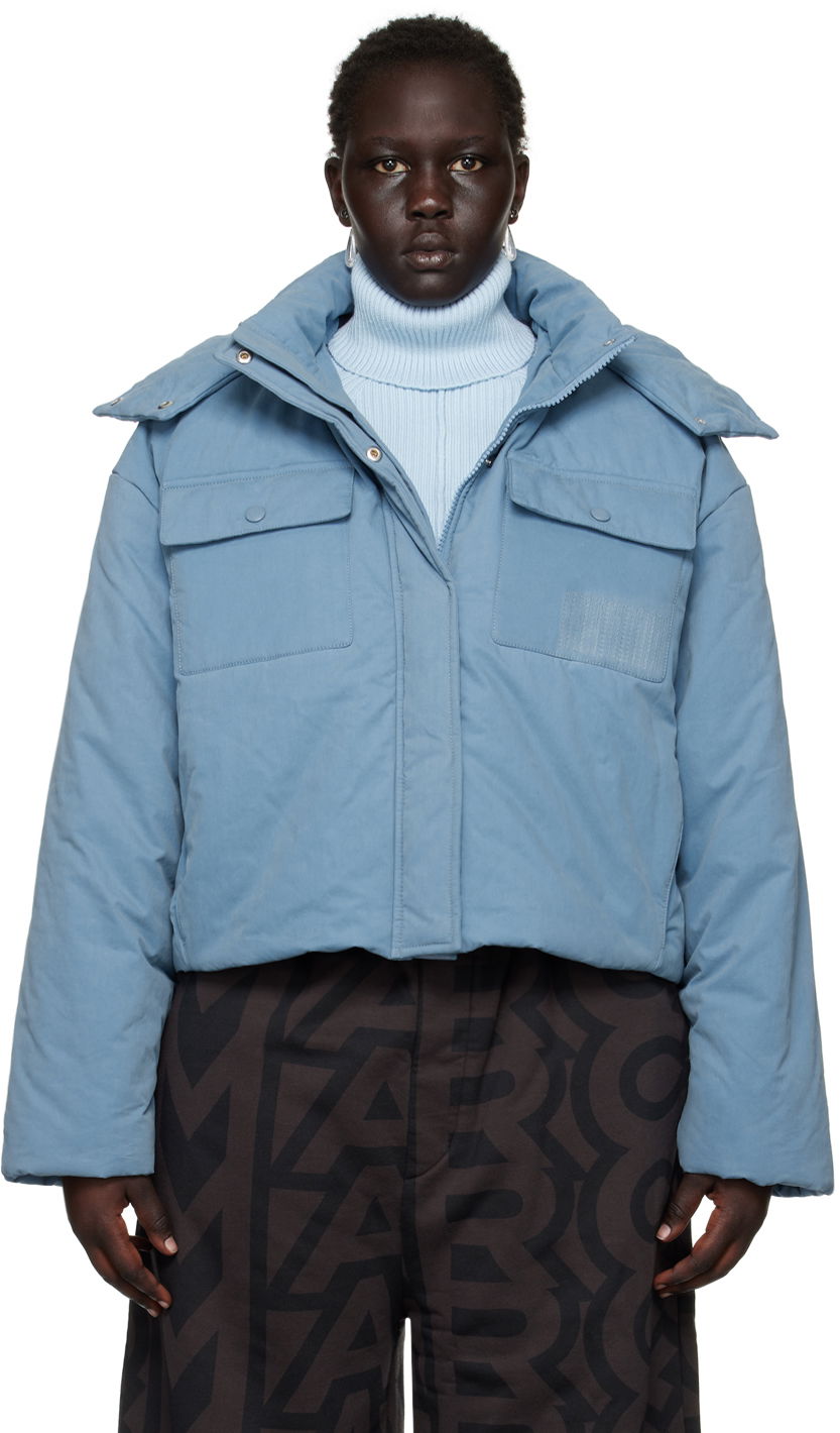 Puhovka Marc Jacobs Marc Jacobs Padded Cropped Jacket Modra | V205C09RE22, 0