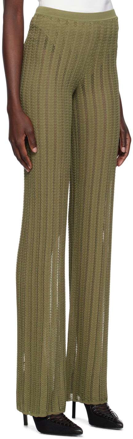 Hlače Dion Lee Dion Lee Knit Trousers Zelena | C7217P23, 1