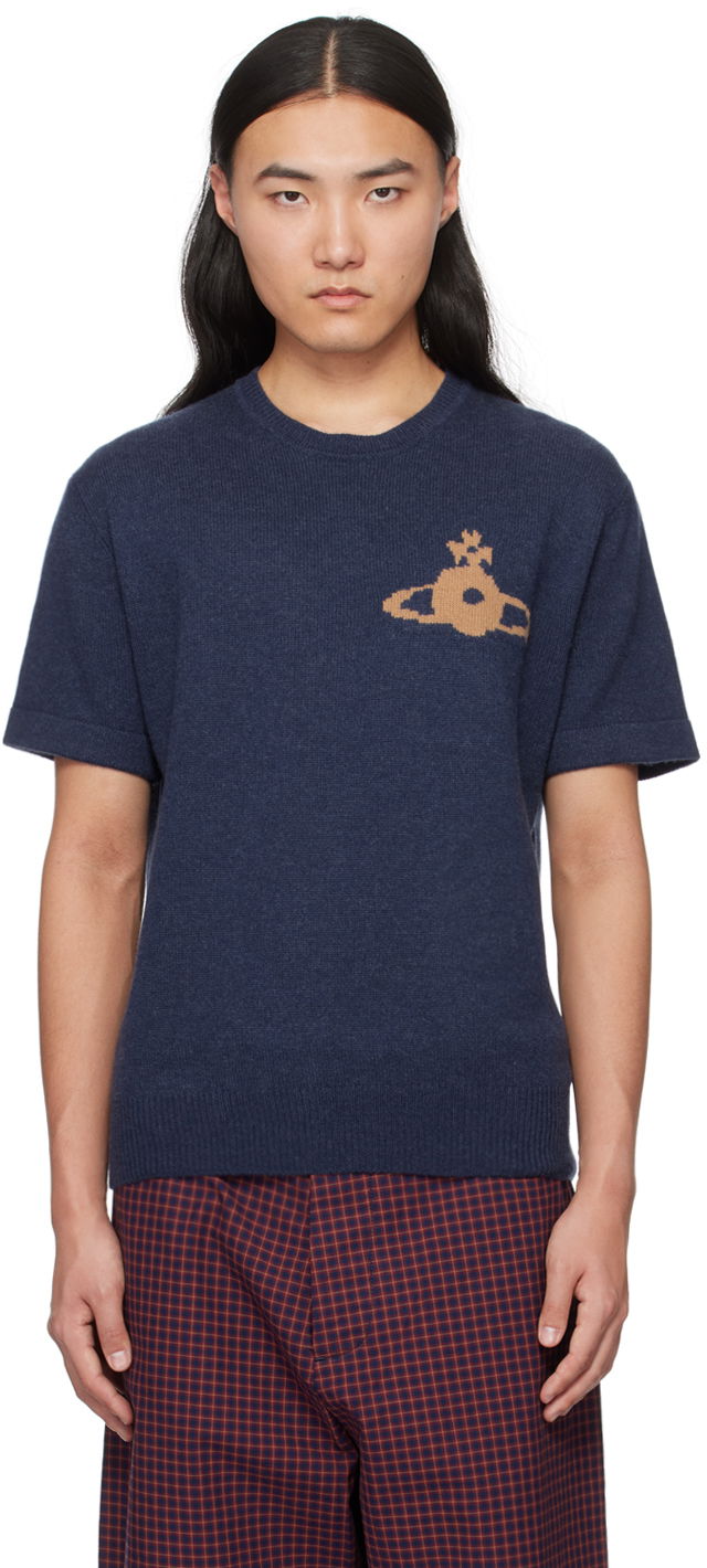 Majica Vivienne Westwood Alex T-Shirt Mornarica | 27010013-Y0018-