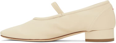 Nega čevljev Aeyde Aeyde Pippa Leather Ballerina Flats Bež | A11-FL-GLVR25RO126-SS25-100-007, 2
