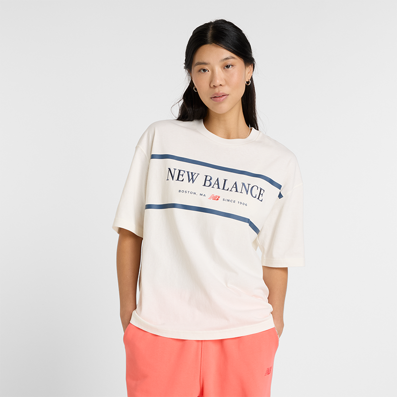 Majica New Balance T-Shirt WT51910 Bež | NBWT51910SST