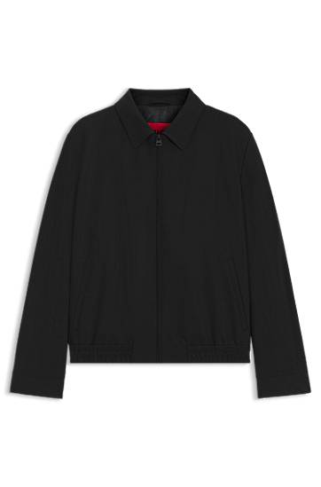 Jakna BOSS Slim-Fit Performance-Stretch Jacket Črna | 50544903
