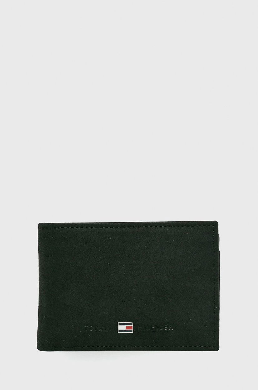 Denarnica Tommy Hilfiger Johnson Mini Leather Wallet Črna | AM0AM00662