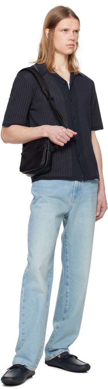 Torba za čez ramo BOSS HUGO Reporter Faux-Leather Bag Črna | 50535705, 3