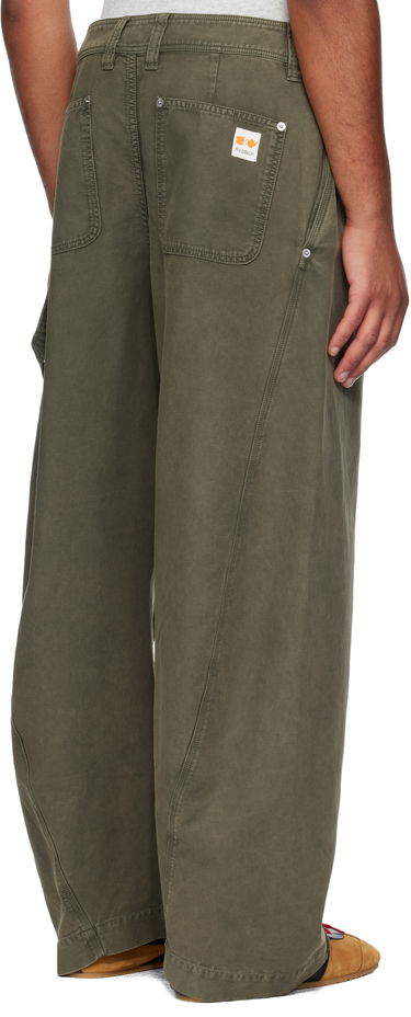 Hlače JW Anderson Twisted Seam Trousers Zelena | TR0423-PG1600, 2
