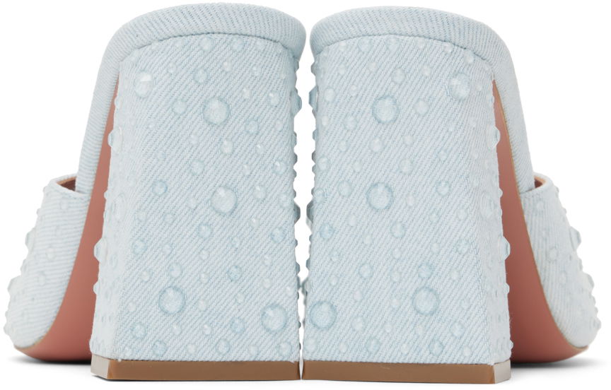 Modni dodatki Amina Muaddi Amina Muaddi Brigitte Crystal Heeled Sandals Modra | BRIGITTE CRYSTAL SLIPPER BLOCK, 1