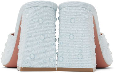 Modni dodatki Amina Muaddi Amina Muaddi Brigitte Crystal Heeled Sandals Modra | BRIGITTE CRYSTAL SLIPPER BLOCK, 1