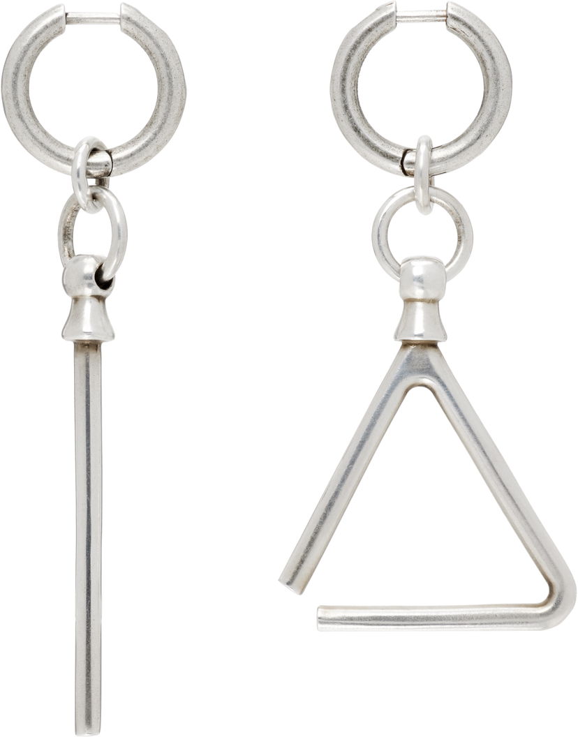 Uhani Ann Demeulemeester Ann Demeulemeester Adelena Silver-Tone Metal Drop Earrings Kovinski | B0013041-JW020-070