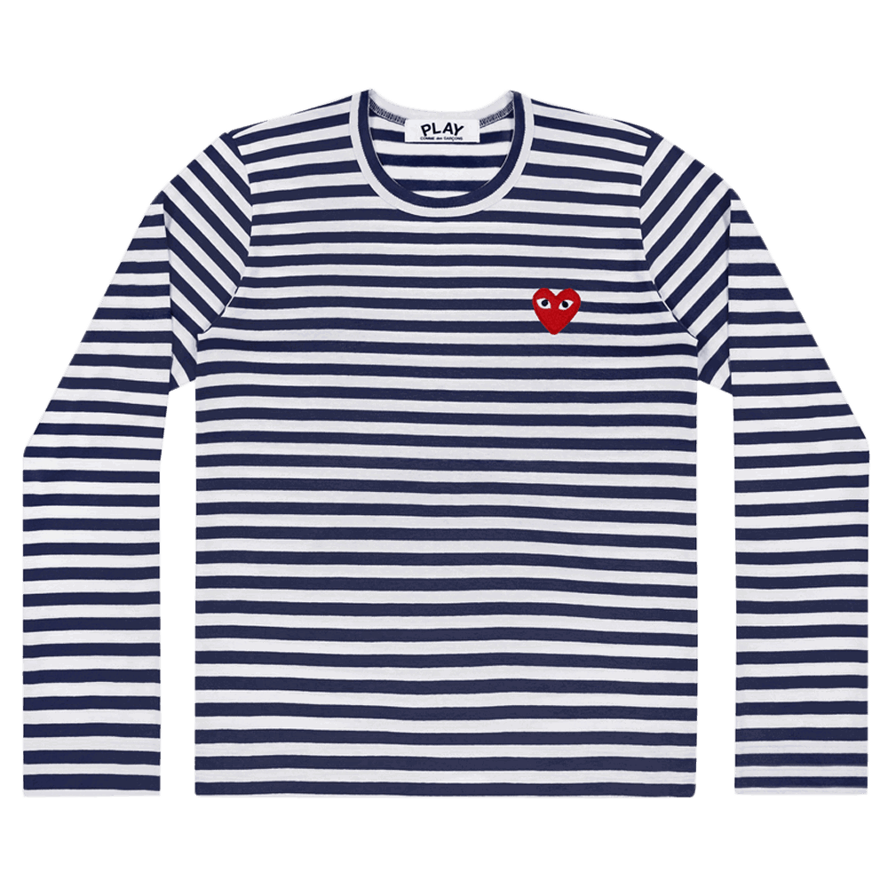 Srajce Comme des Garçons PLAY Heart Logo Tee Mornarica | AZ T010 051 1, 0