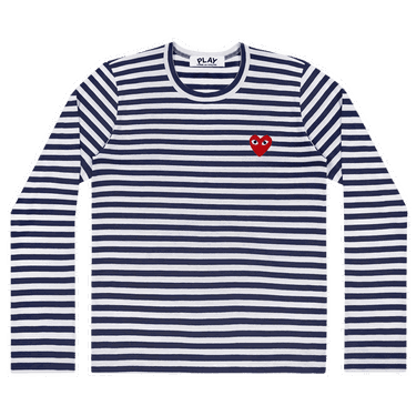 Srajce Comme des Garçons PLAY Heart Logo Tee Mornarica | AZ T010 051 1, 0
