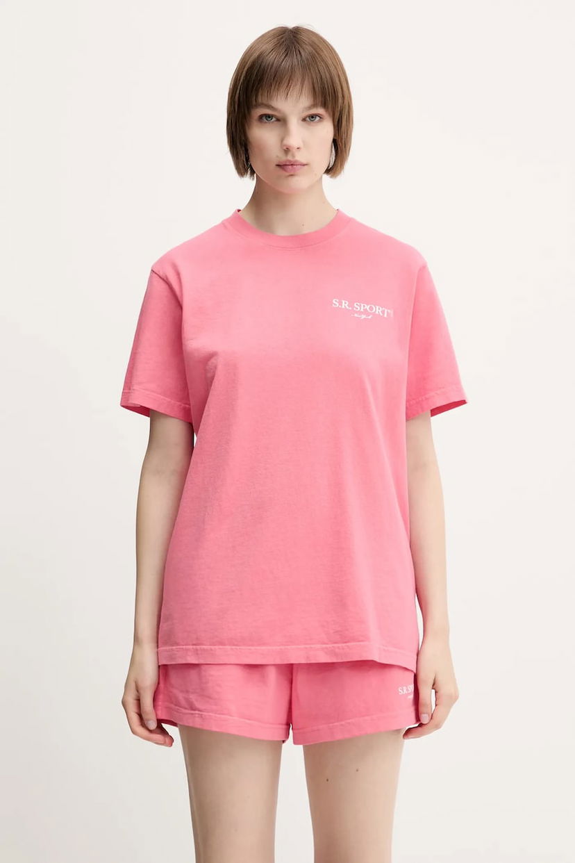 Majica Sporty & Rich Sporty & Rich Wimbledon T-Shirt Roza | TO043612201P139